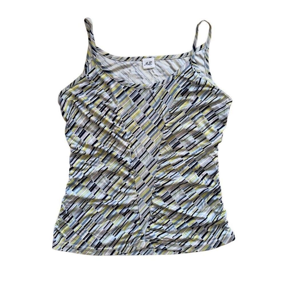 Y2k 00’s pucci style 100% silk pastel cami tank top sz S